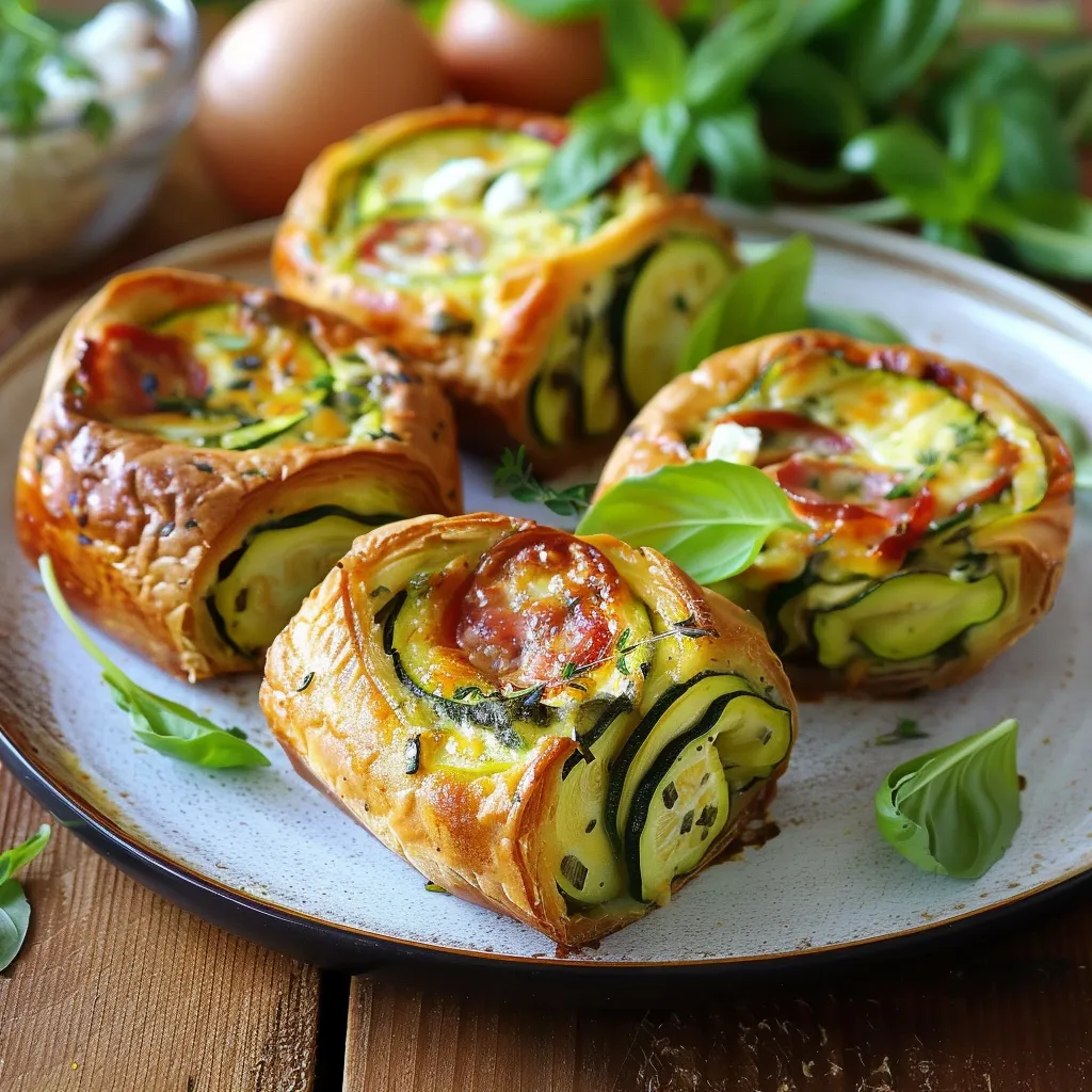 Bouchées moelleuses courgette chorizo chèvre