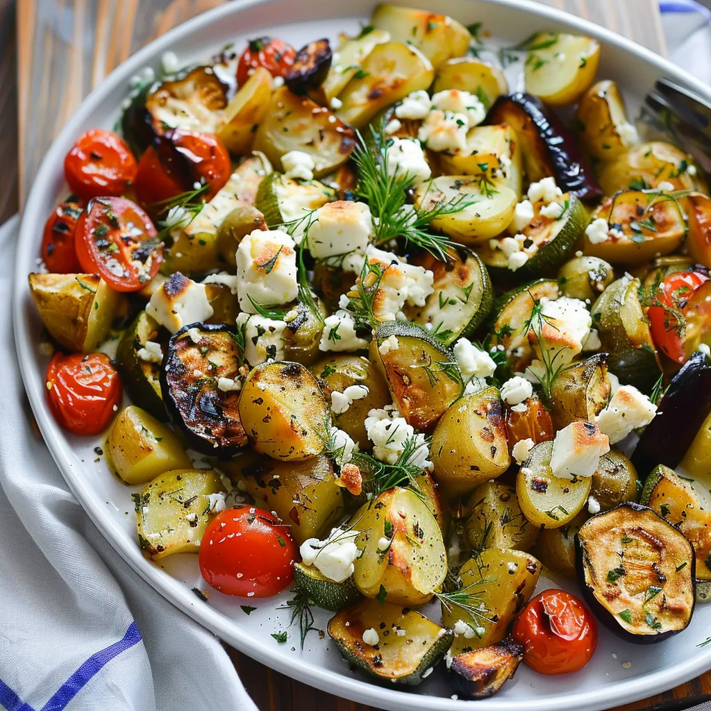 Légumes rôtis feta four