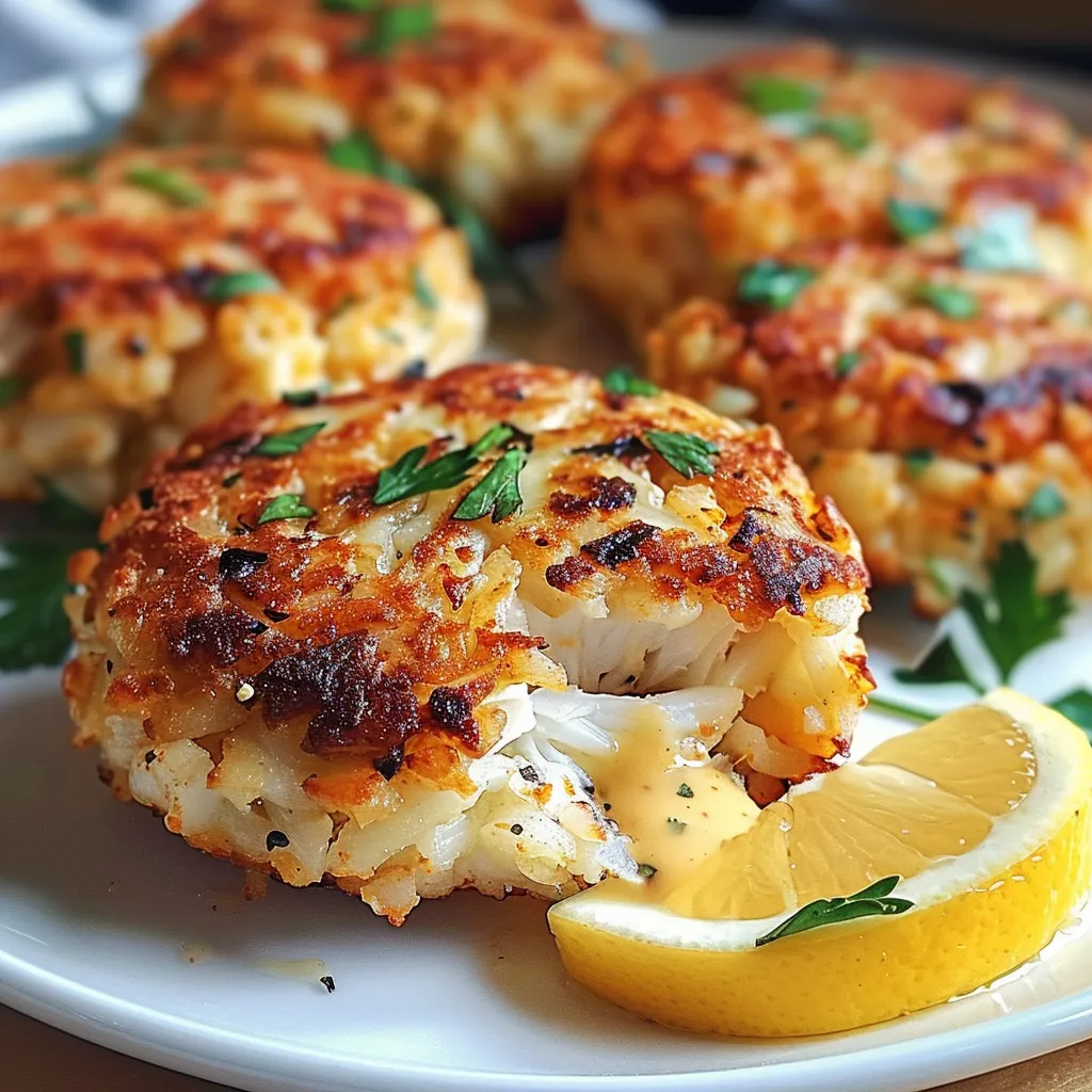 Galettes de Crabe maison dorées