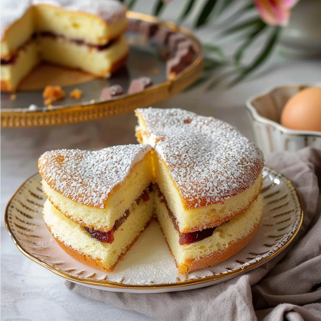 Gâteau moelleux aux blancs d'oeufs & pâte à tartiner