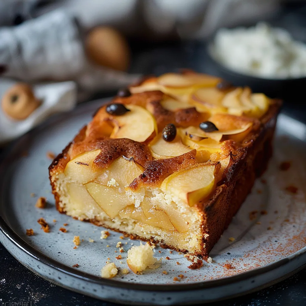 Gâteau léger au Skyr et aux pommes facile à faire