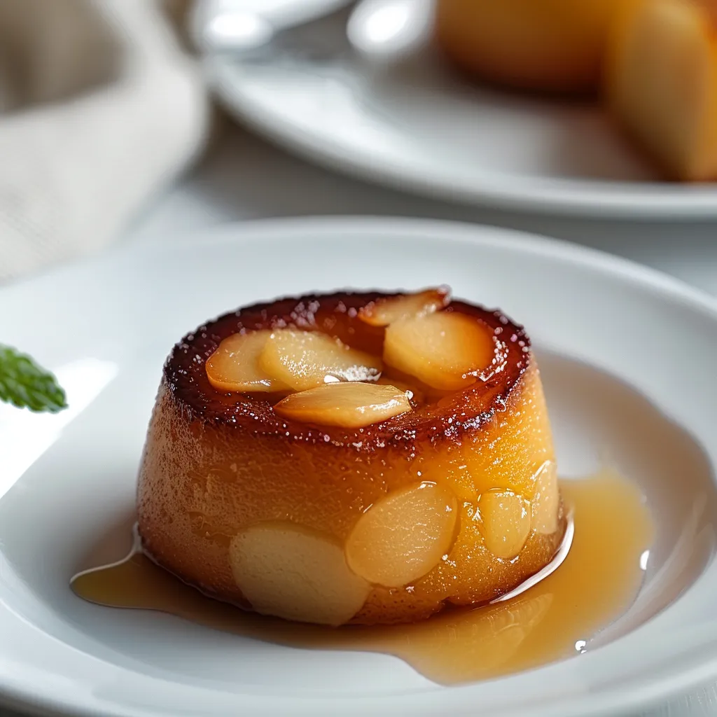Gâteau aux amandes et compote de pommes