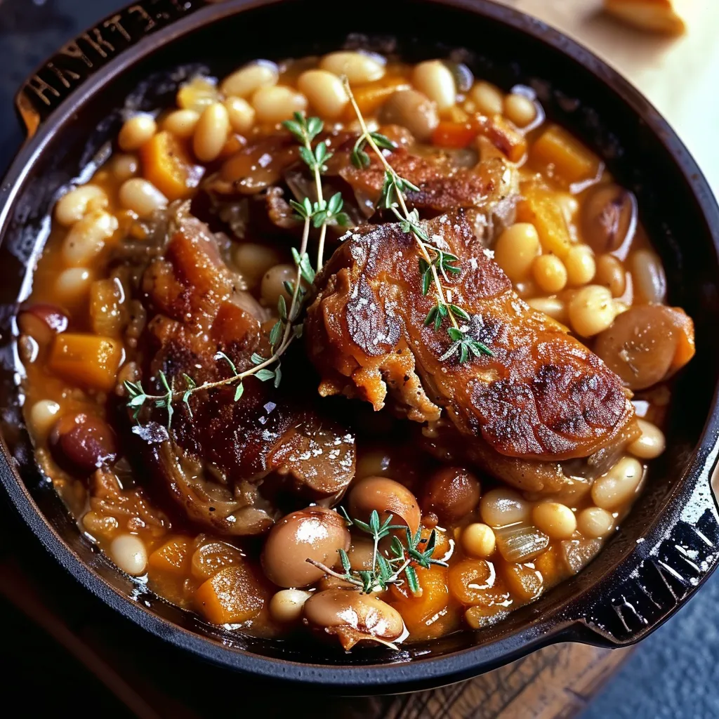 Délicieux cassoulet de Castelnaudary mijoté