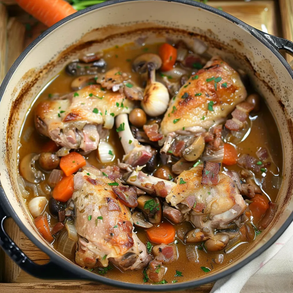 Délicieux lapin chasseur