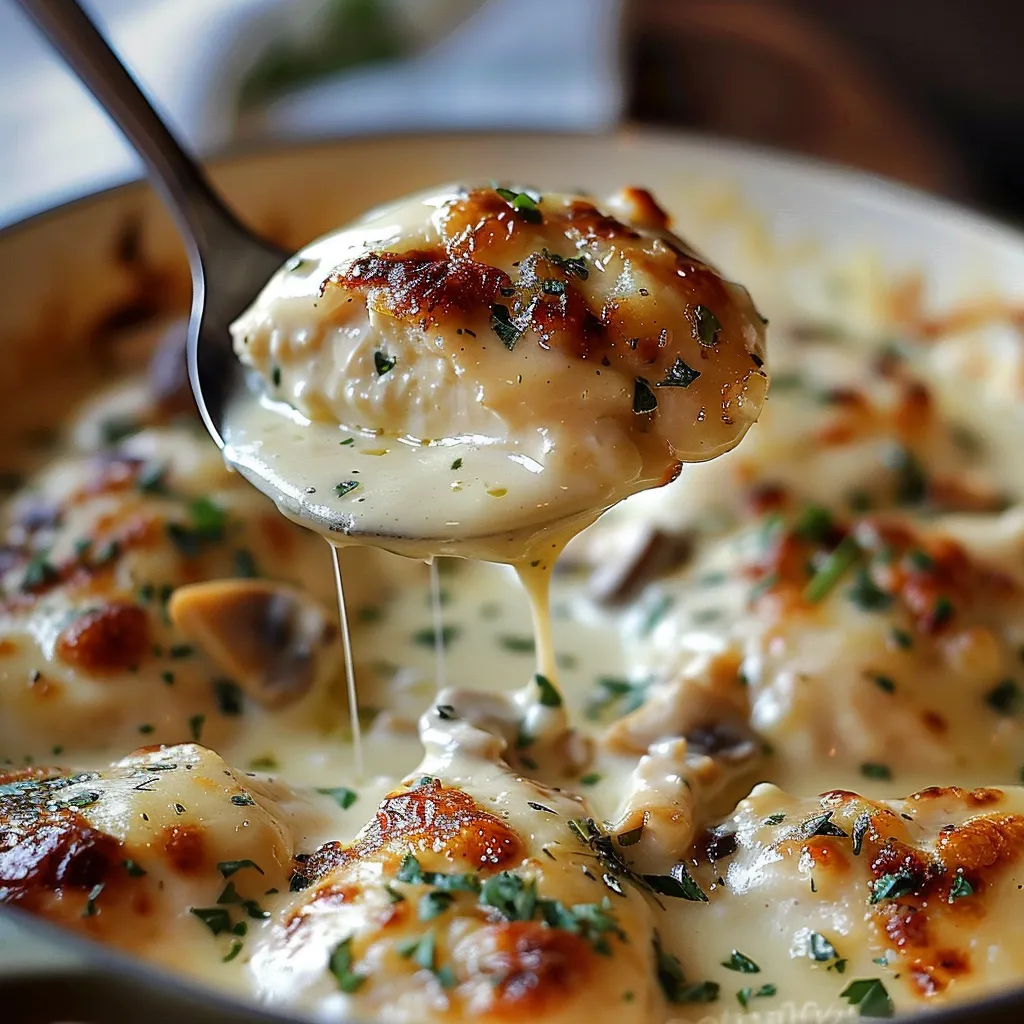 Délicieux poulet à la sauce Asiago