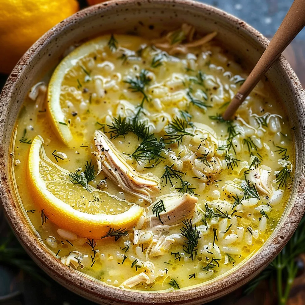 Velouté Méditerranéen au Poulet Citron