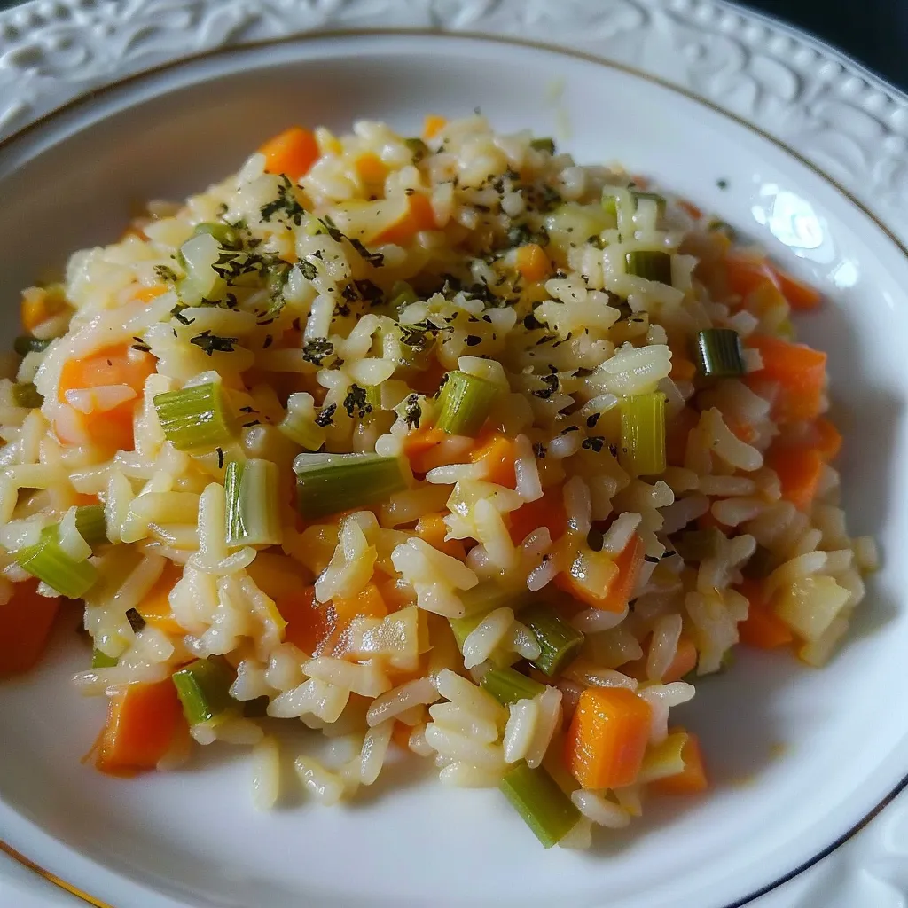 Riz aux Poireaux et Carottes
