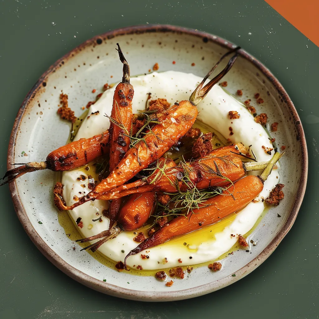 Carottes & sauce au yaourt