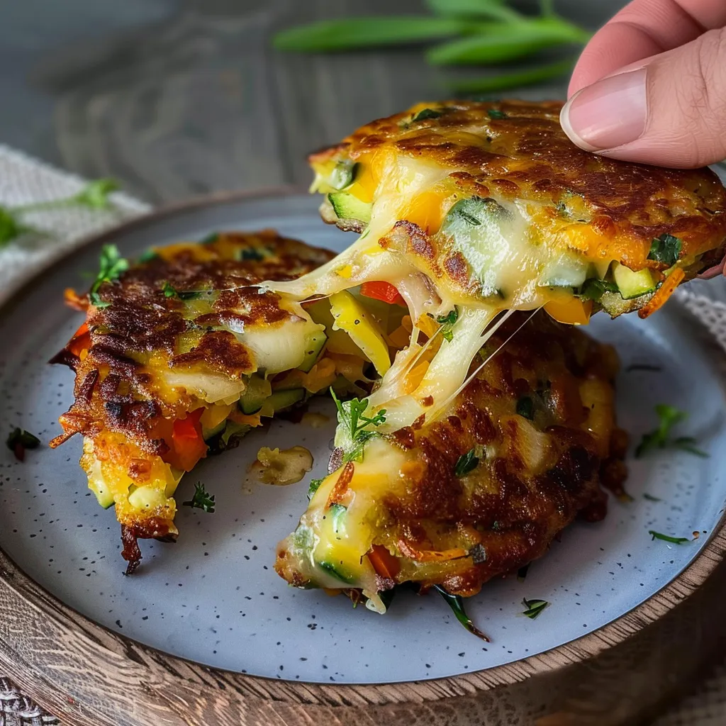Délicieuses galettes de légumes croustillantes