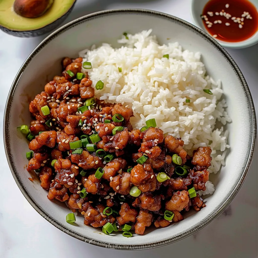 Protéines soja sauce asiatique