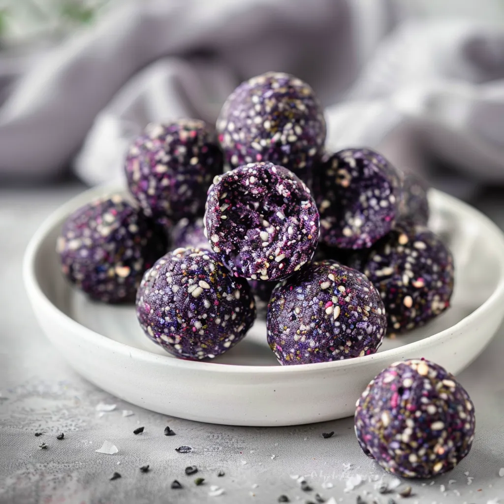 Petites boules aux bleuets
