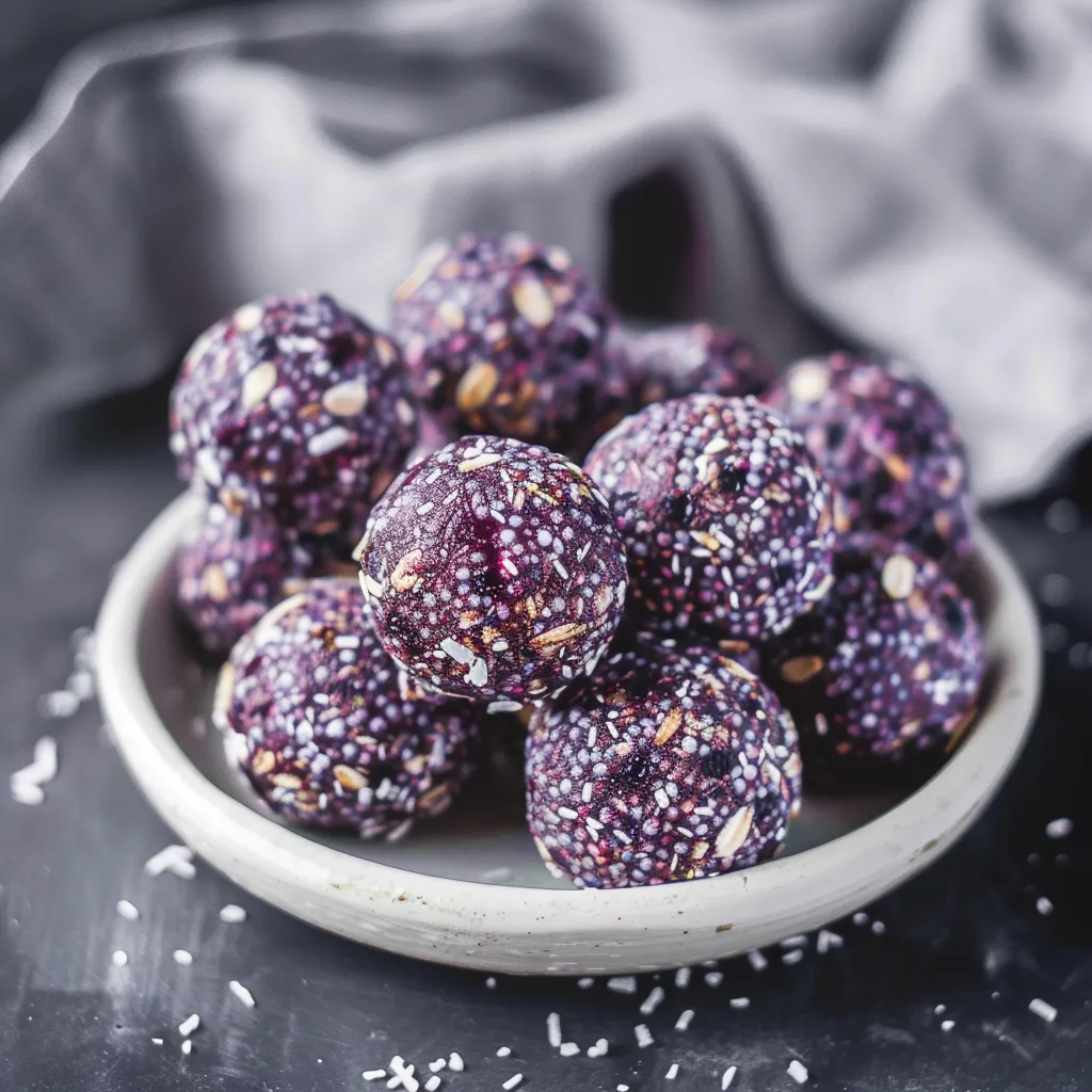 Boules santé aux bleuets frais