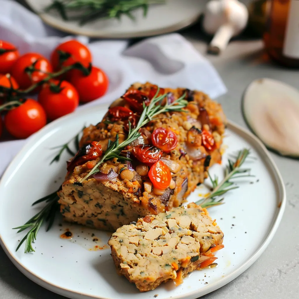 Plat de haricots blancs festifs et vegan pour Pâques