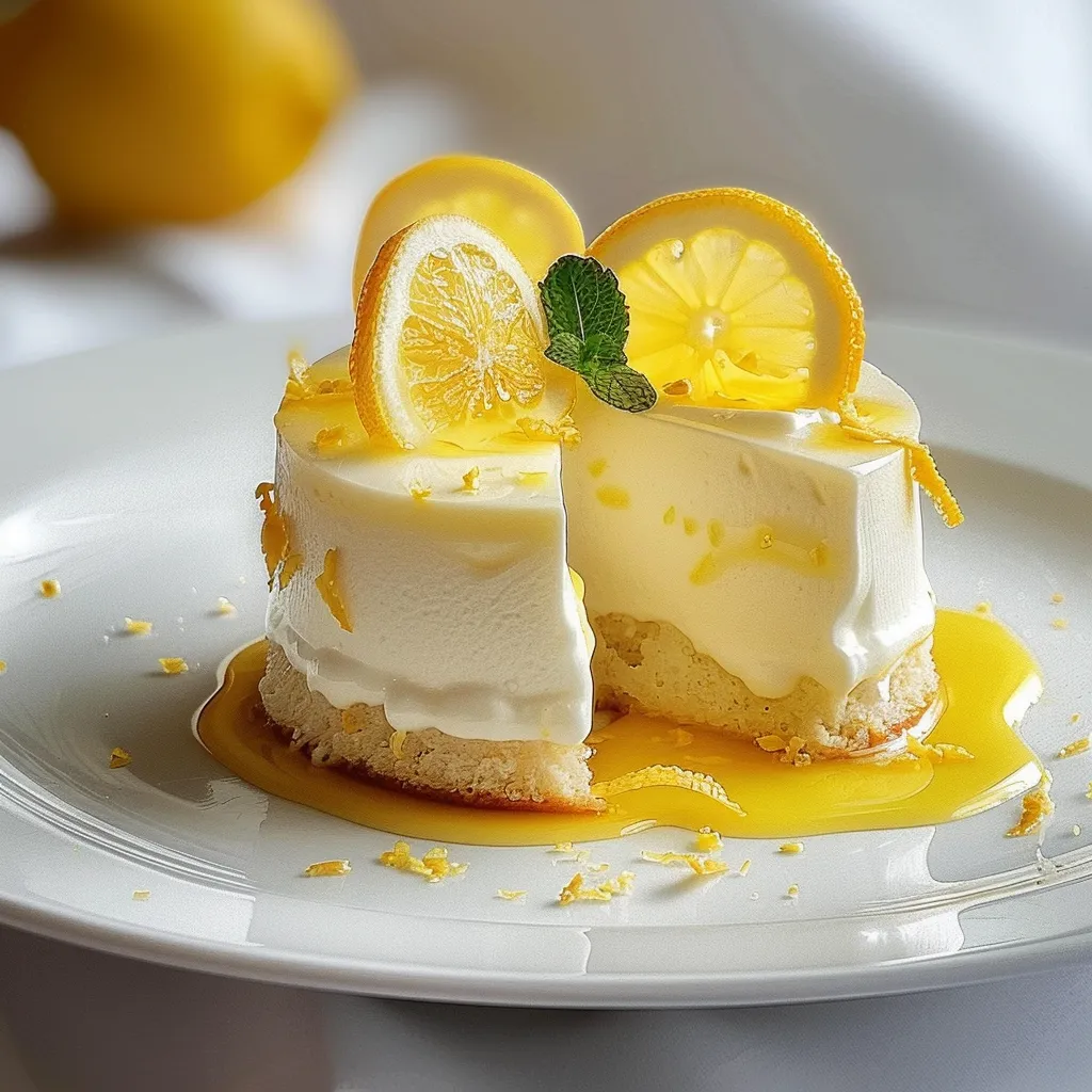 Délicieux gâteau citron mascarpone