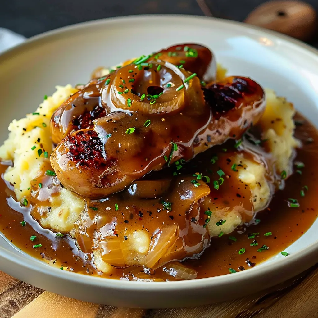 Bangers and Mash - Saucisses et Purée à l'Anglaise