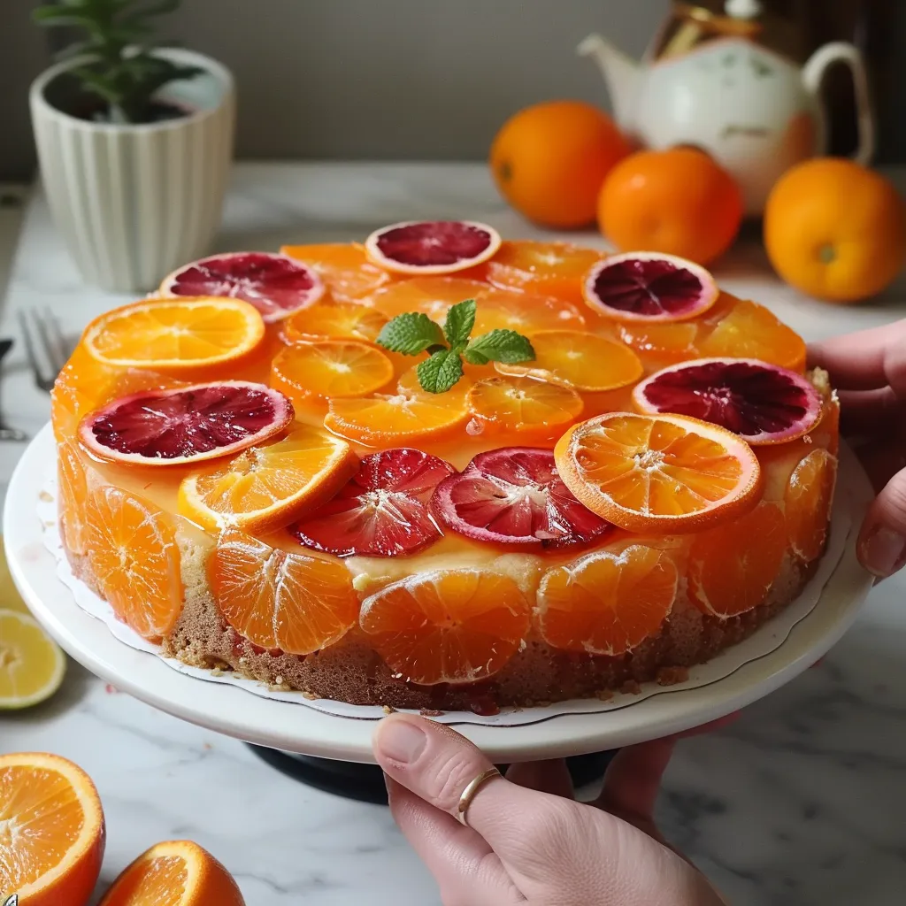 Gâteau aux agrumes ombré Turkuaz | Création élégante aux oranges