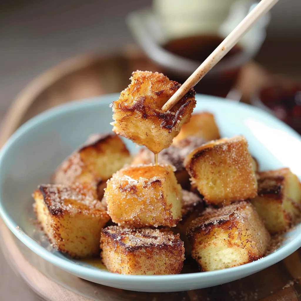 Cubes moelleux brioche cannelle