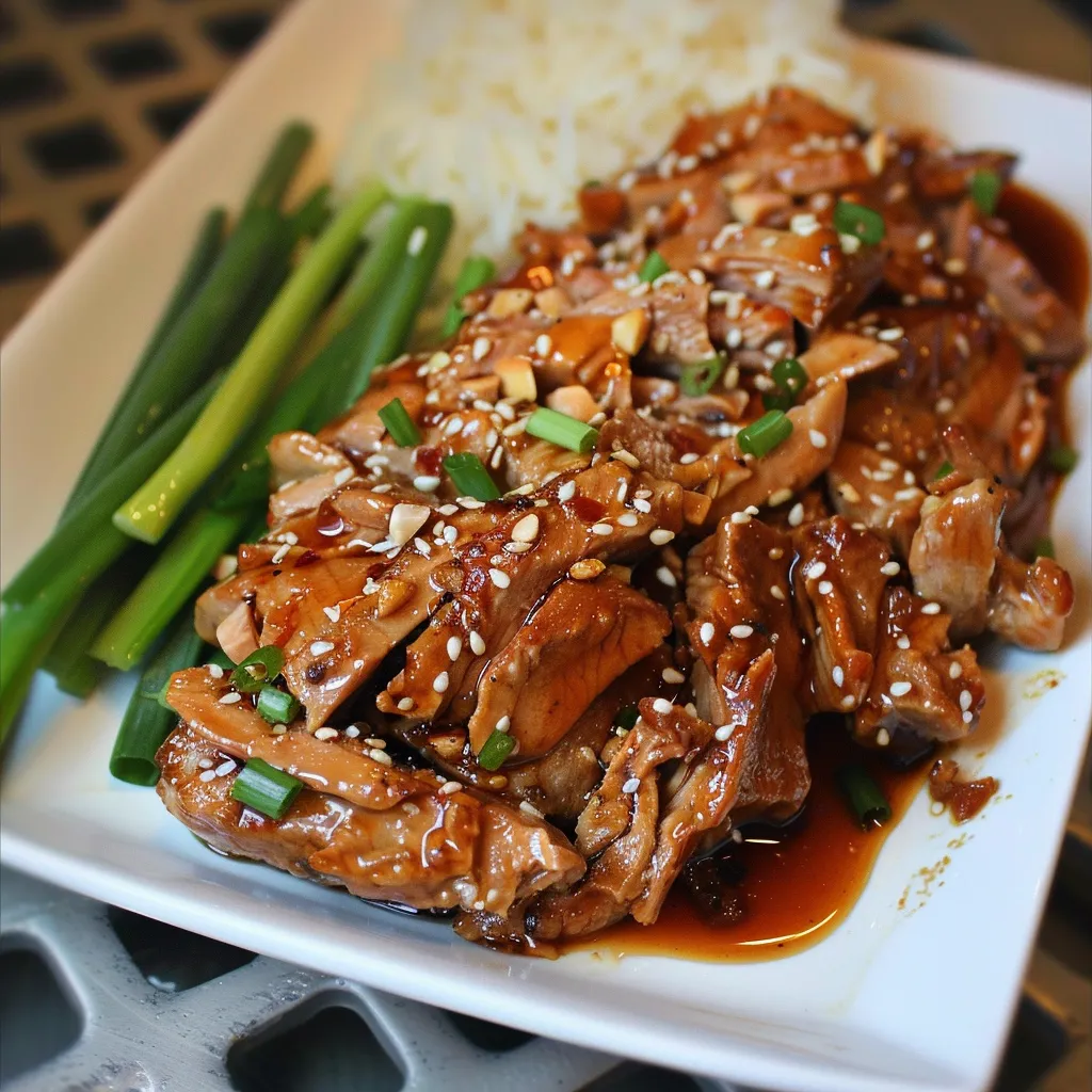 Porc teriyaki mijoteuse