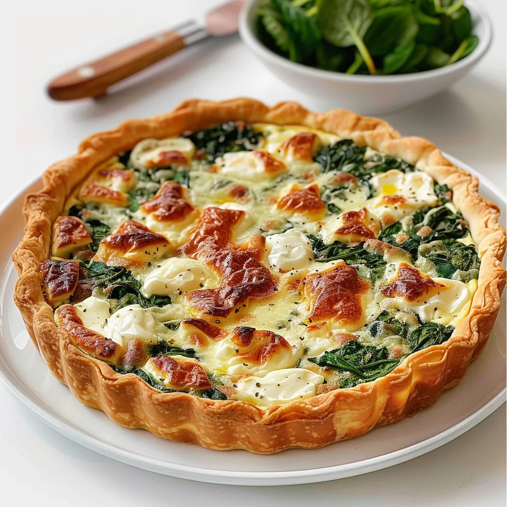Quiche au Boursin et épinards | Recette facile et gourmande