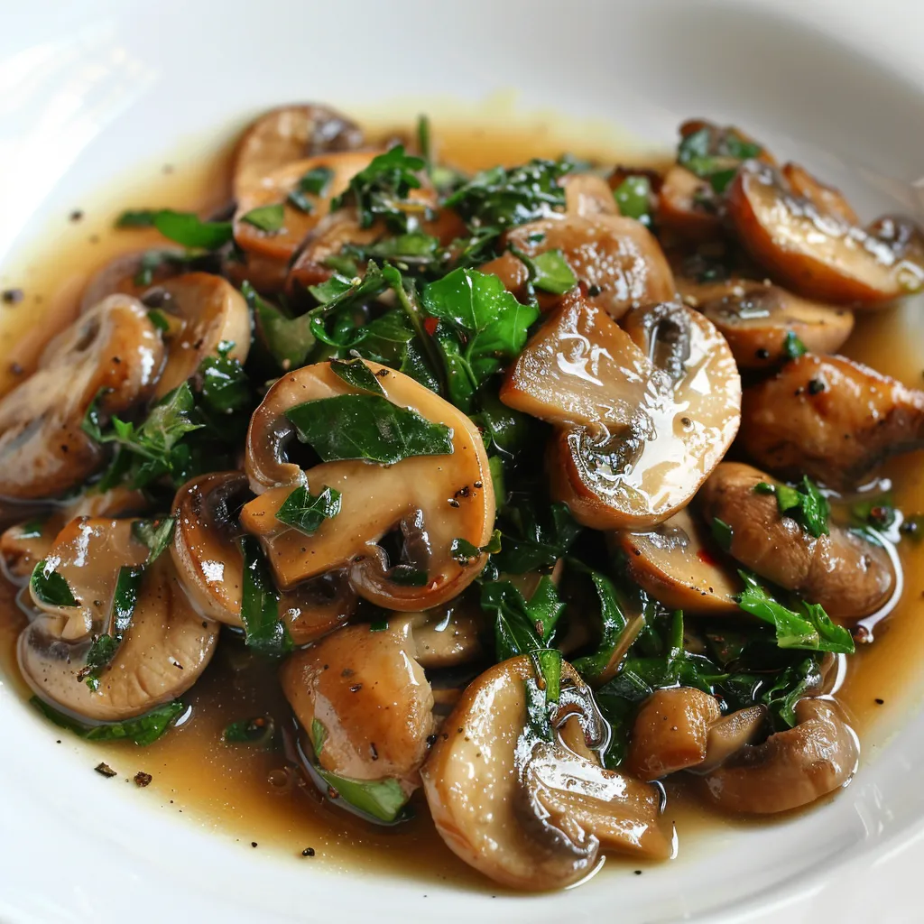 Poêlée Champignons Épinards