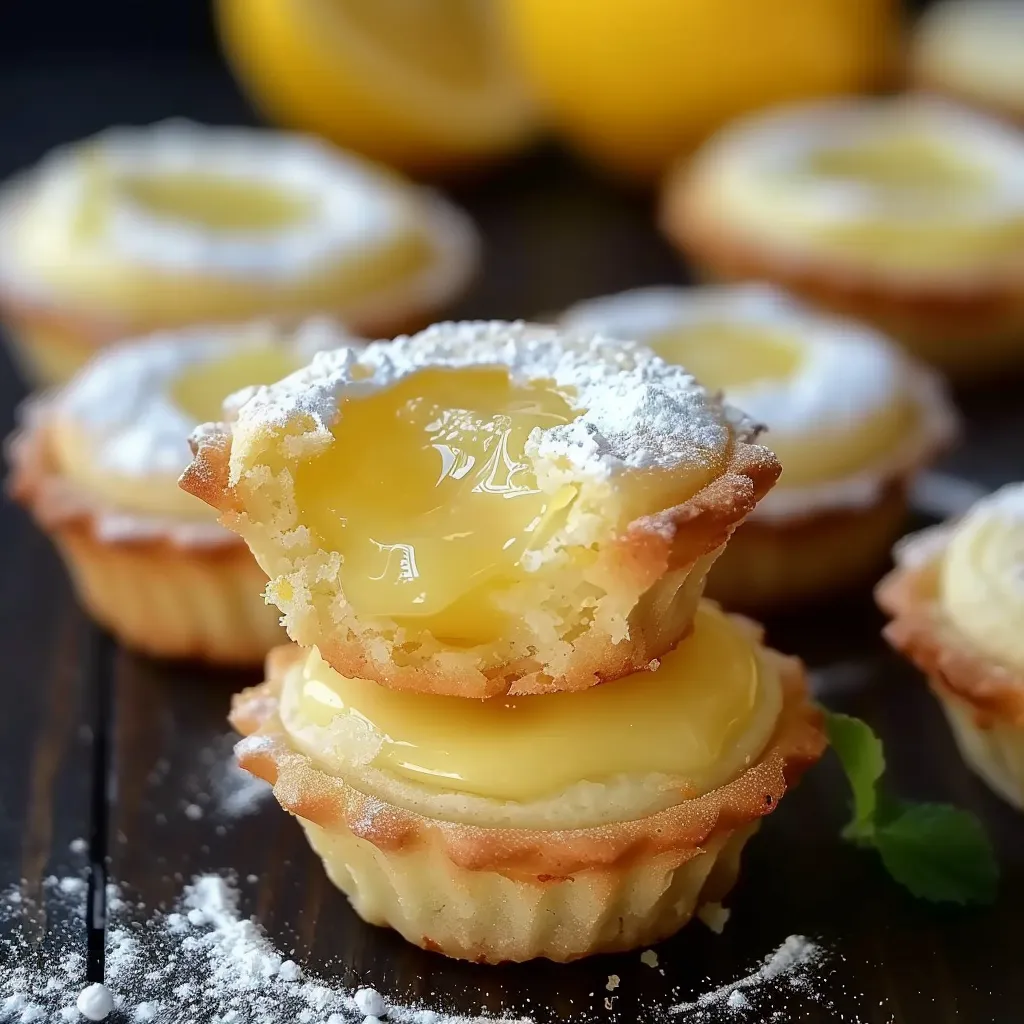 Mini-Tartelettes au Citron - Base Cookie et Crème Citronnée