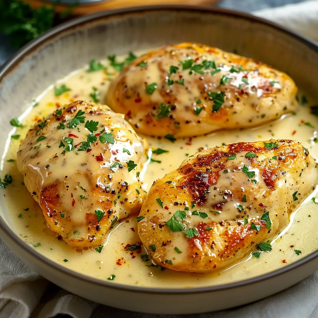 Poulet au Fromage à la Crème - Recette facile et crémeuse