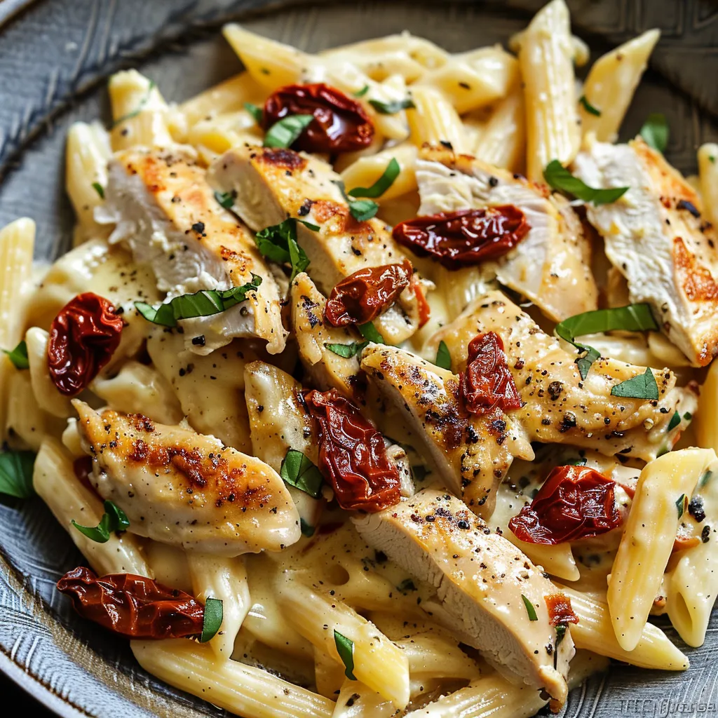 Pâtes au Poulet Irrésistible - Plat crémeux qui fait fondre