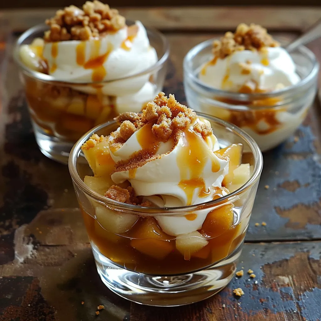 Gourmandises d'Automne : Pommes Caramélisées et Crème