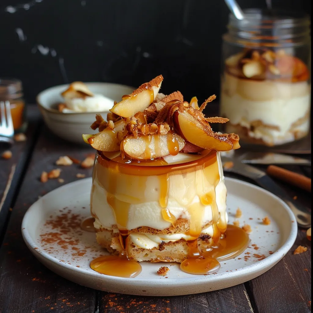 Caramel beurre salé & pommes en verrine (simple)