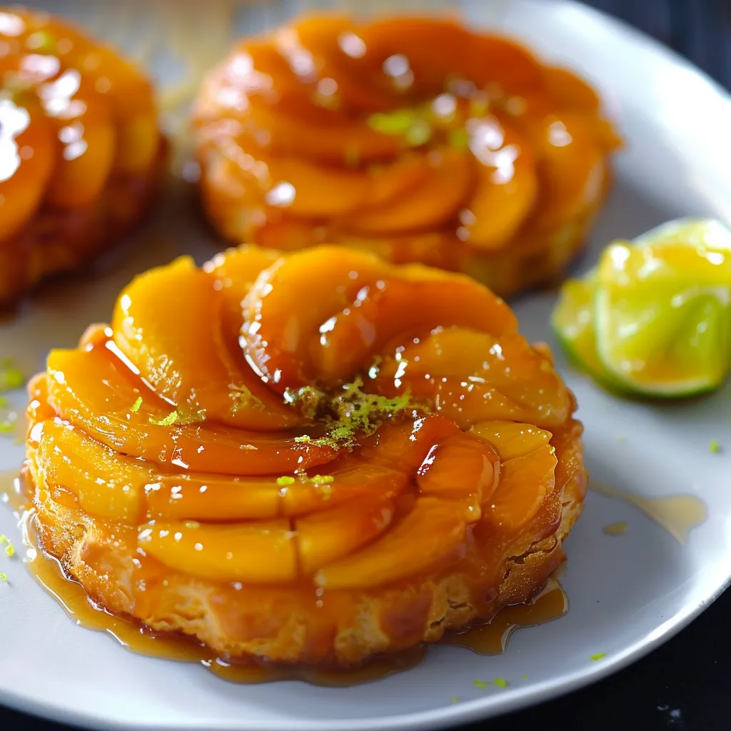 Délicieux Tatins Mangue et Citron Vert