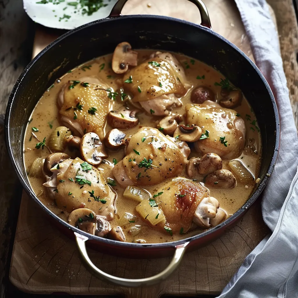Ragoût de Poulet au Cidre - Recette Traditionnelle Française