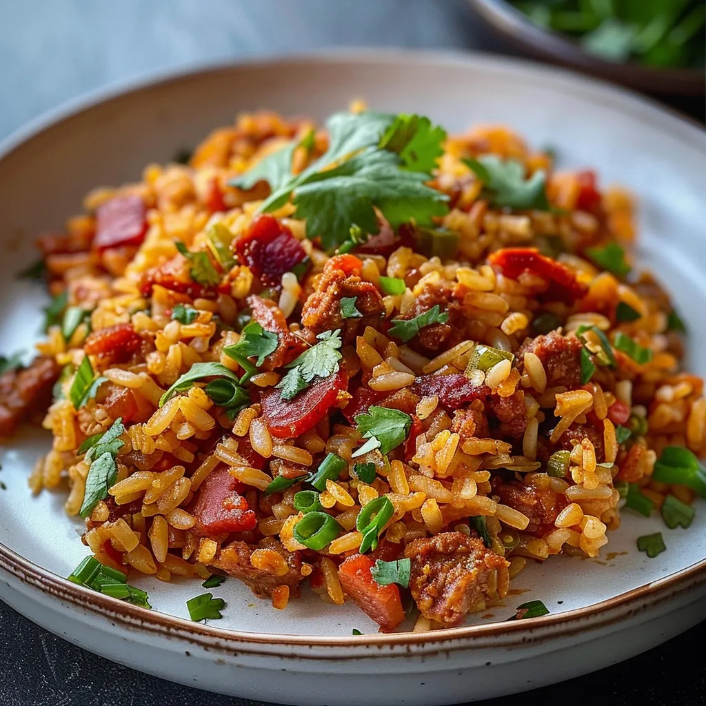Riz Mexicain au Chorizo et Lardons