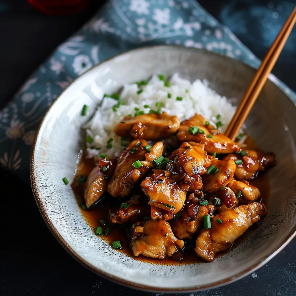 Poulet au Gingembre Frais - Savoureux et Épicé