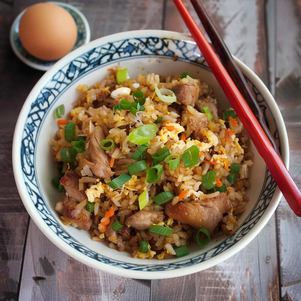 Riz Thaï Sauté au Poulet