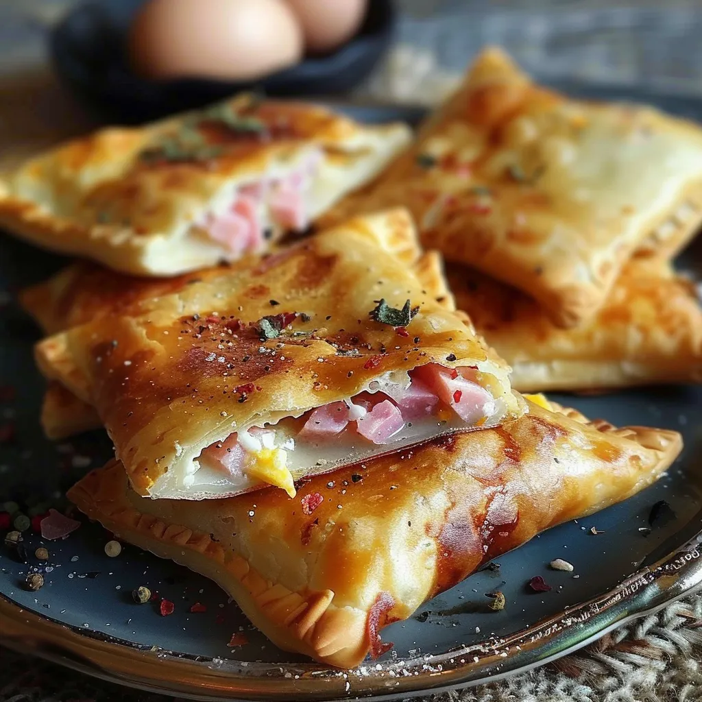 Bricks au Jambon et Boursin - Recette d'Apéritif Rapide