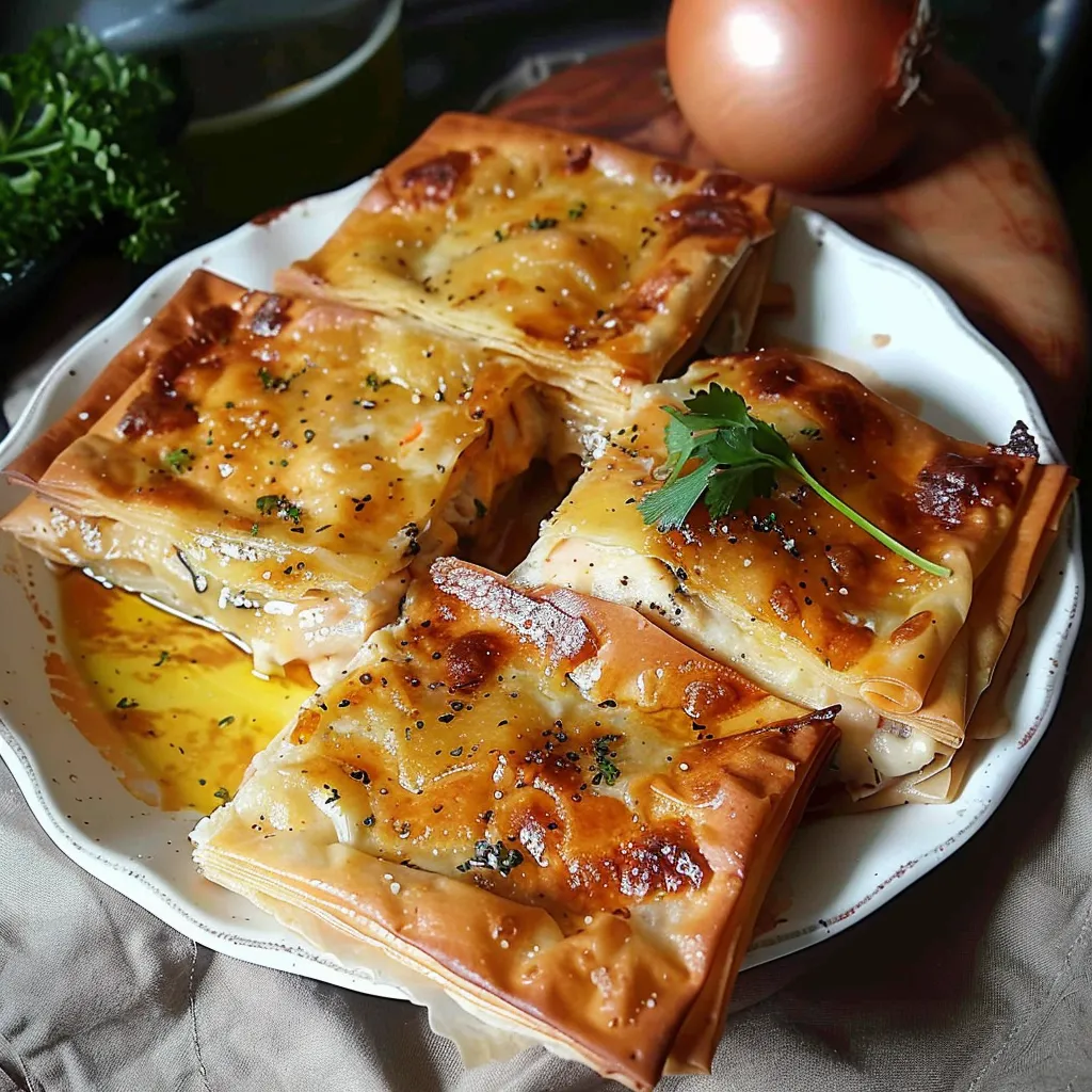 Bricks au Poulet et Fromage - Rapides et Savoureuses