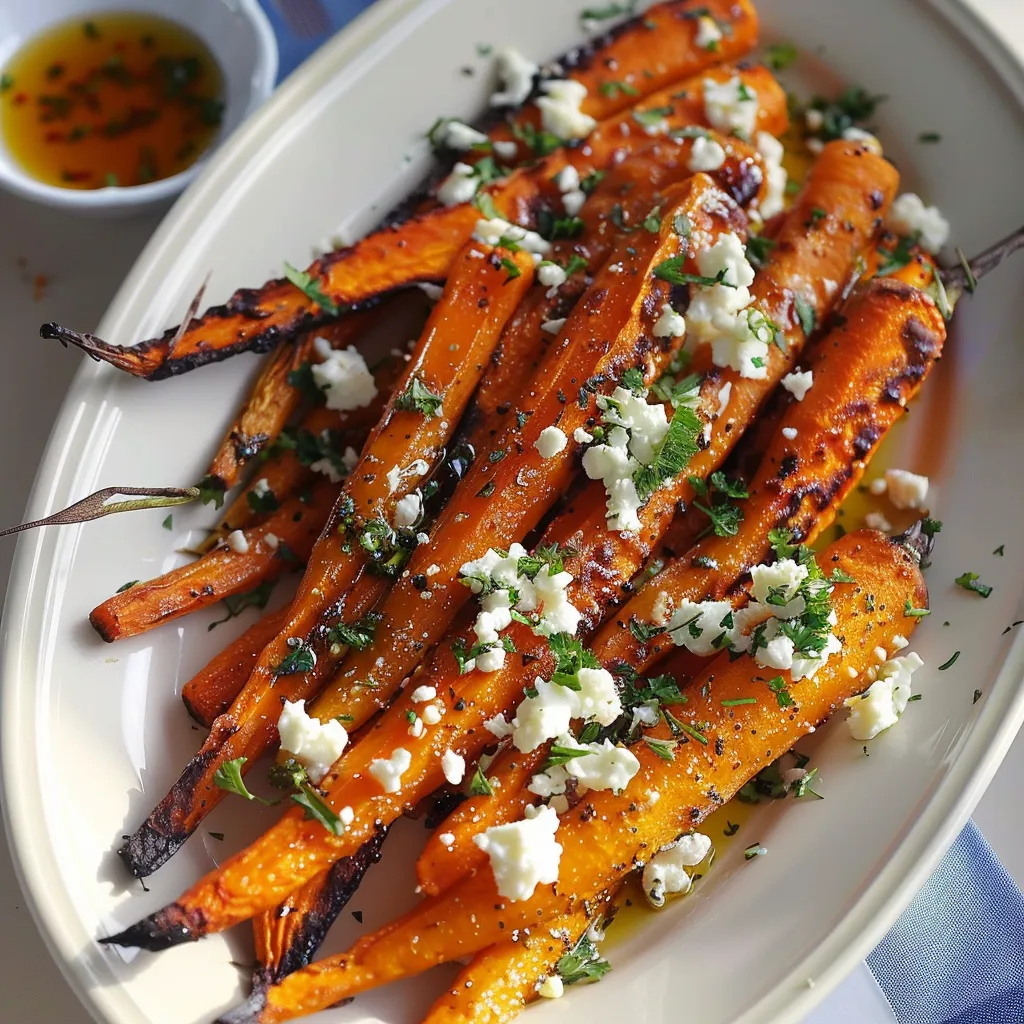 Carottes Rôties aux Épices et Fêta - Recette Méditerranéenne