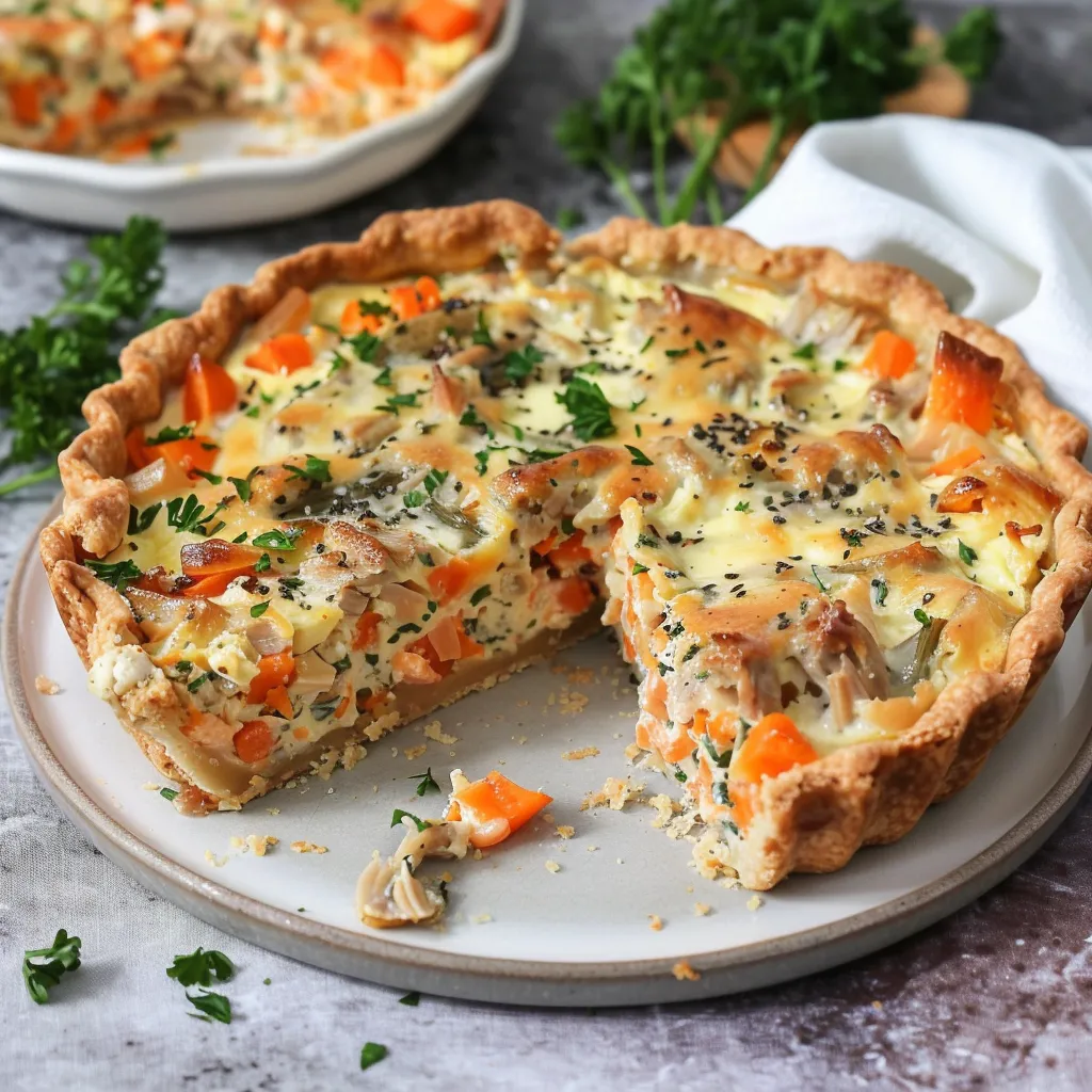 Quiche aux Carottes et Thon - Recette Facile