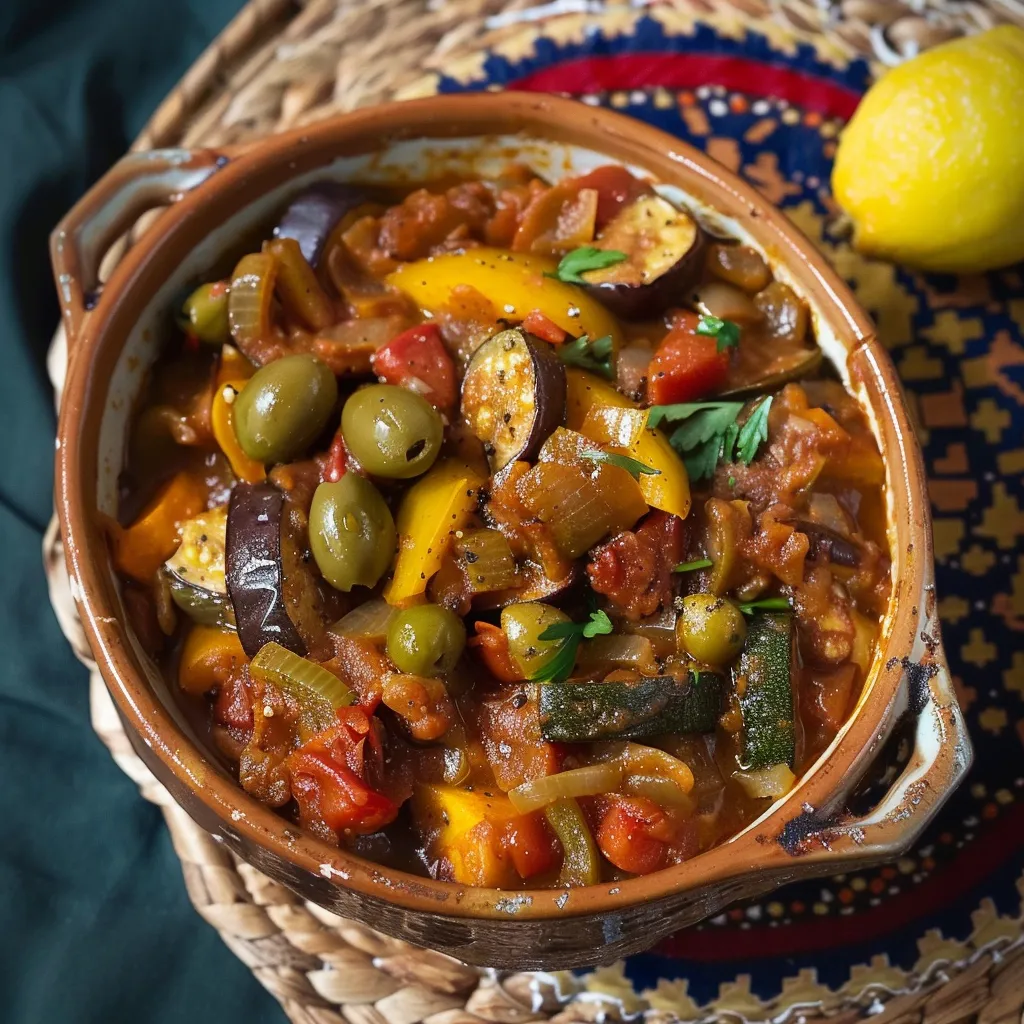 Tajine végétarien aux légumes d'été