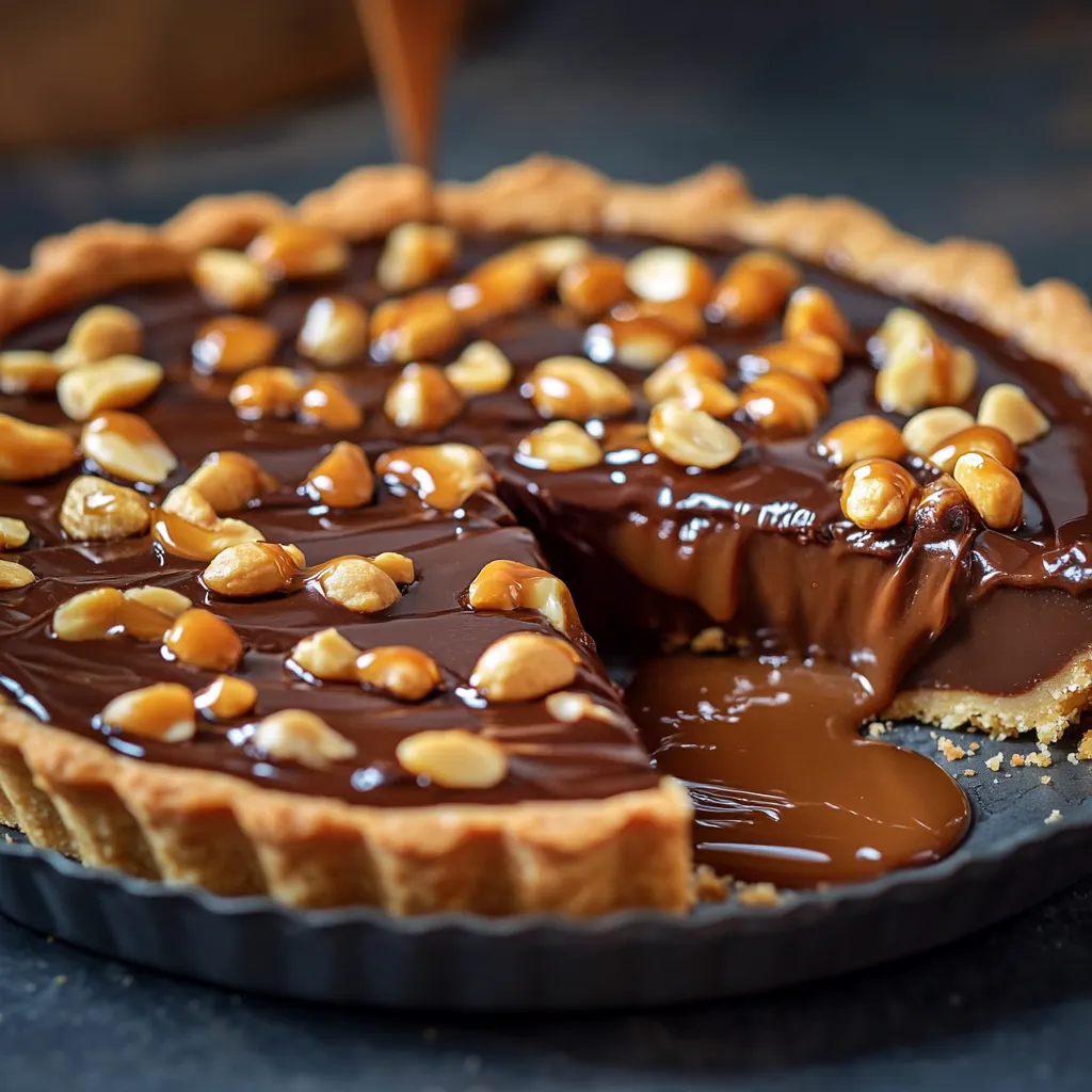 Tarte chocolat caramel gourmande