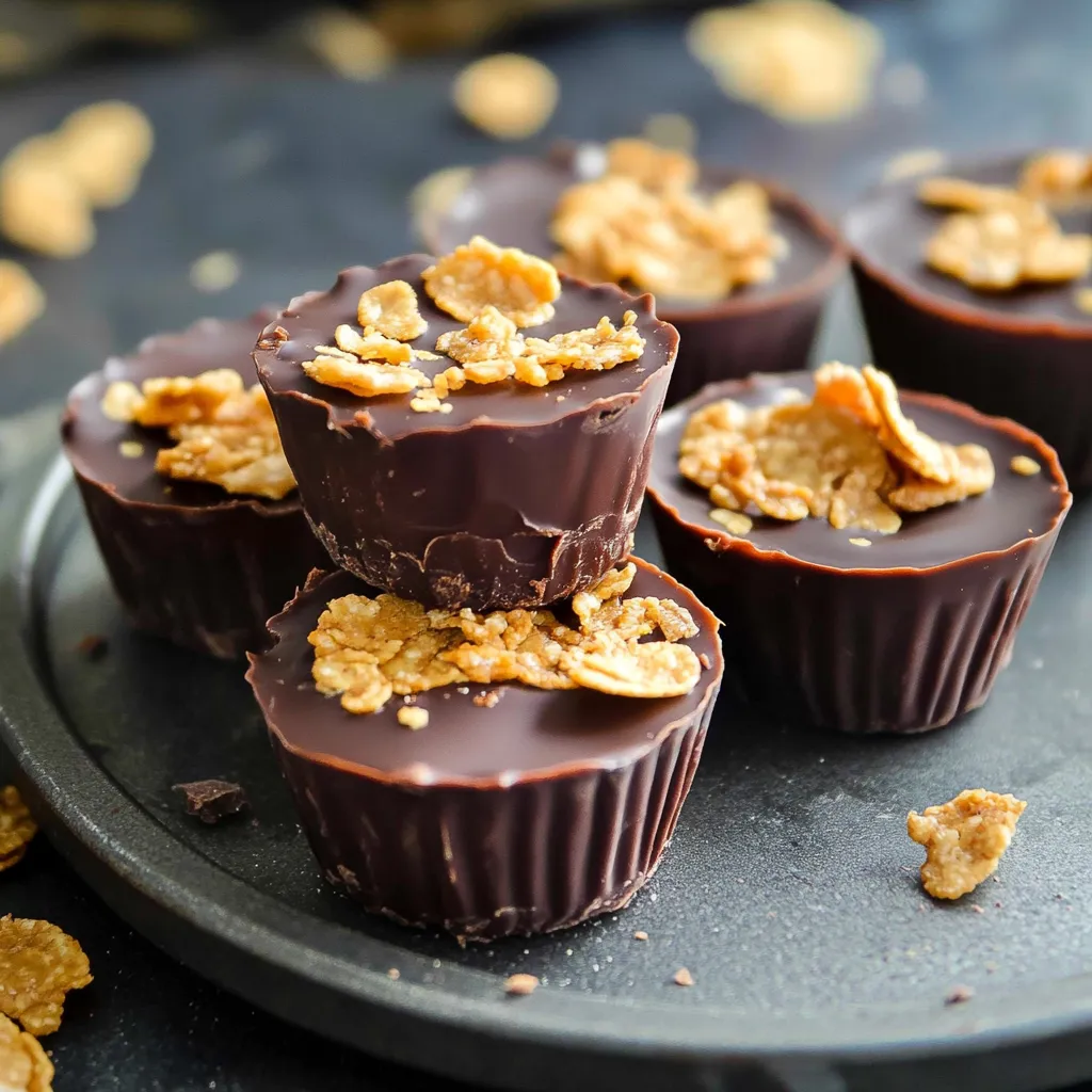 Bouchées crousti choco-cacahuète façonnées à la maison