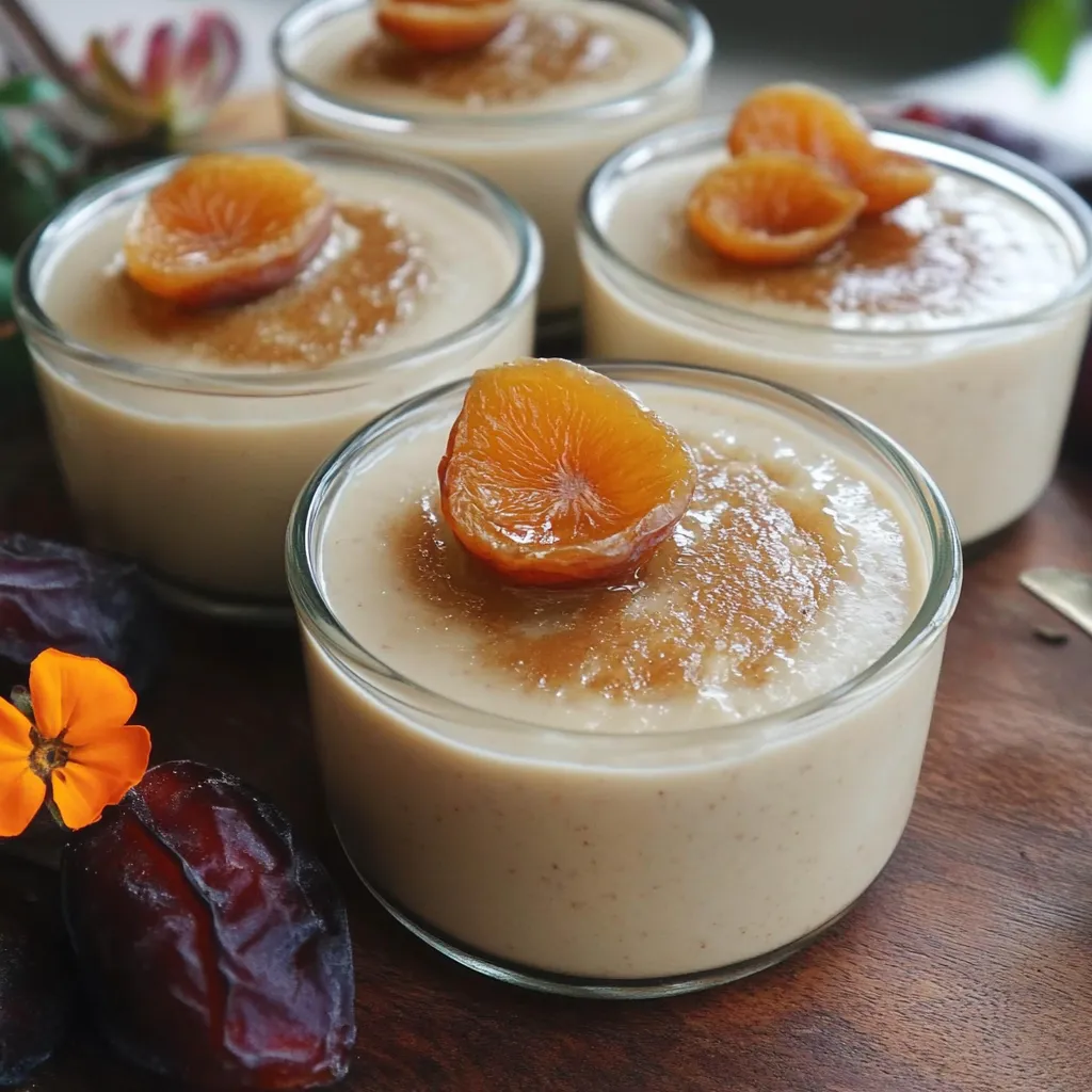 Crème datte-fleur d’oranger onctueuse