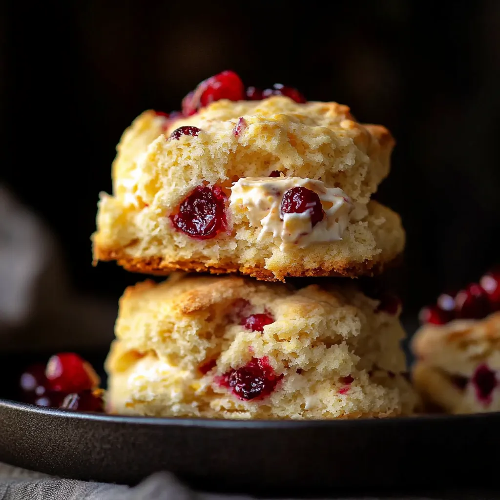 Réalise des scones aériens aux notes d’orange et de cranberries
