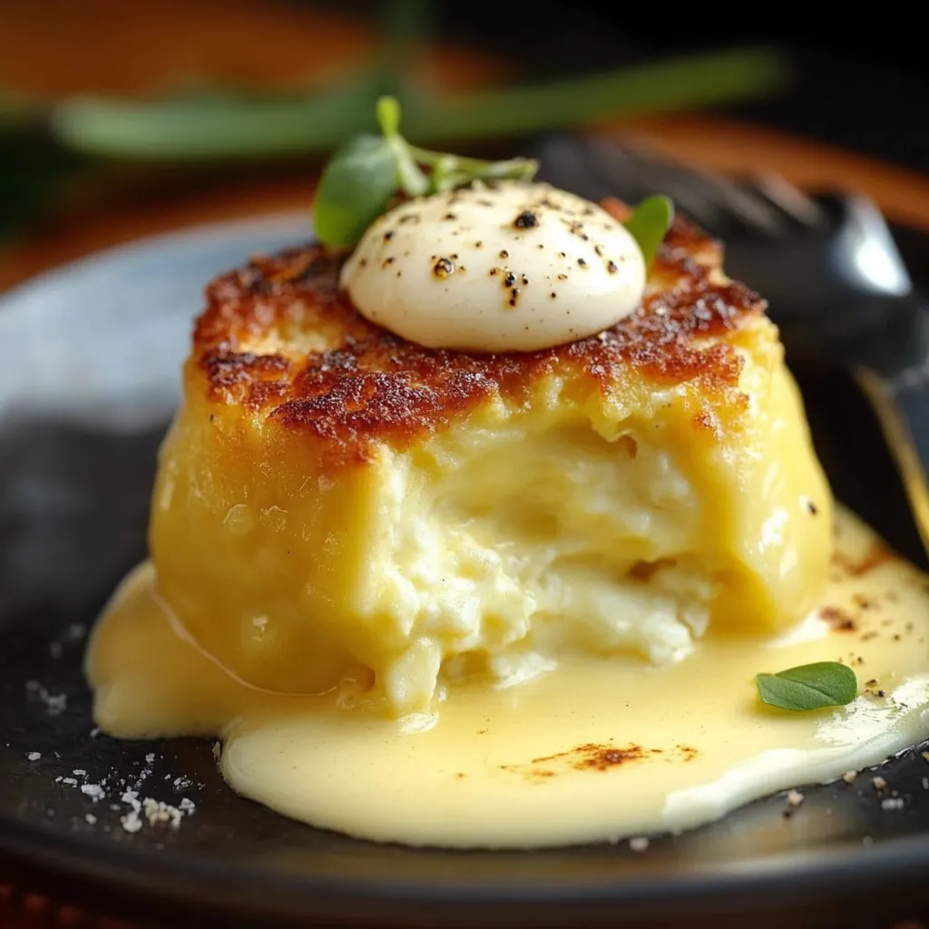 Fondant crémeux chou-fleur et comté