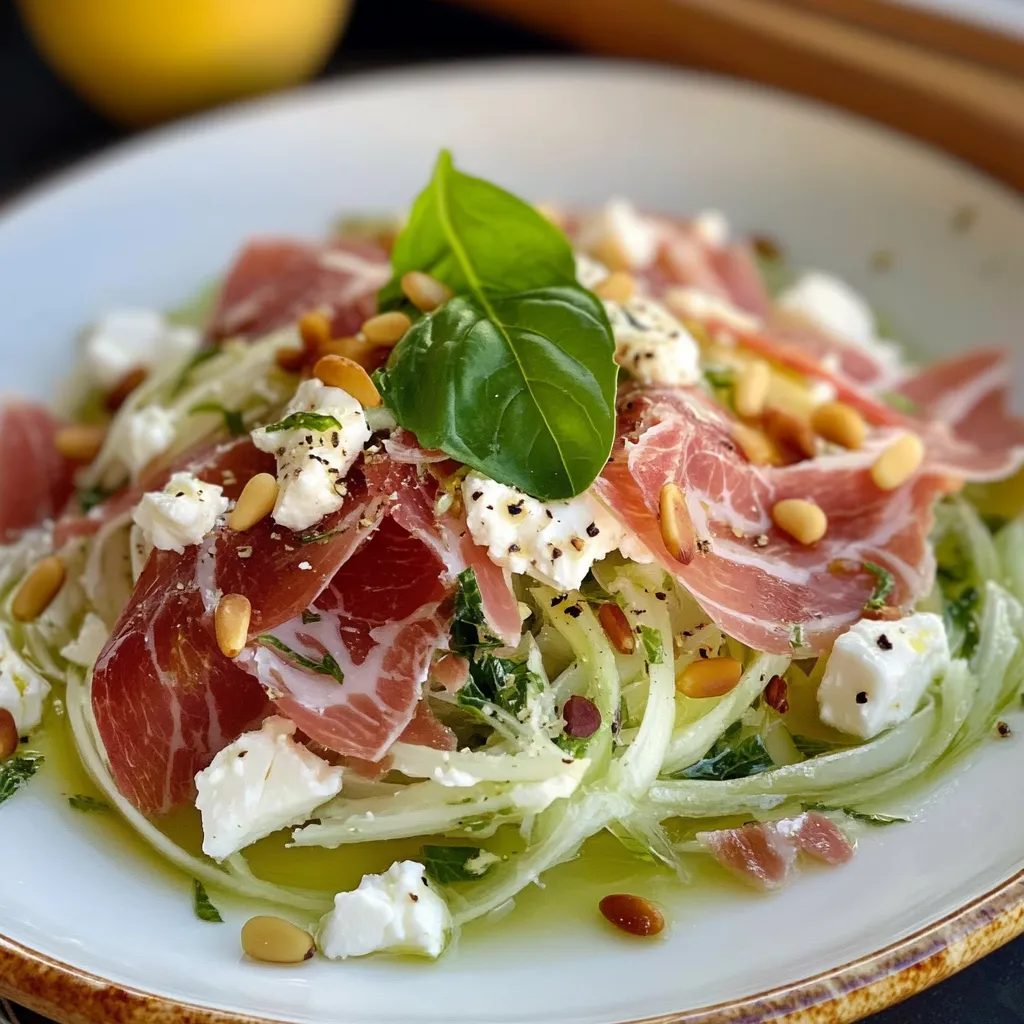 Salade fraîcheur fenouil jambon Serrano