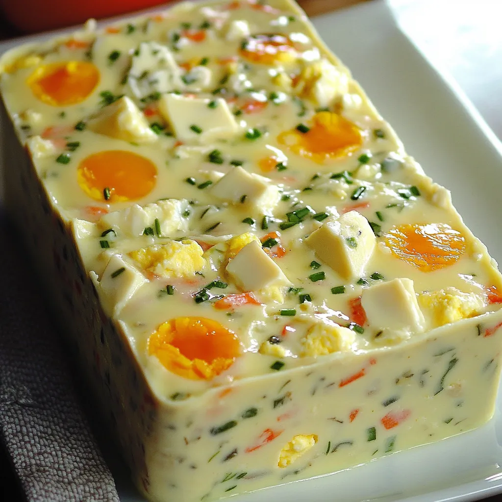 Terrine maison macédoine œufs