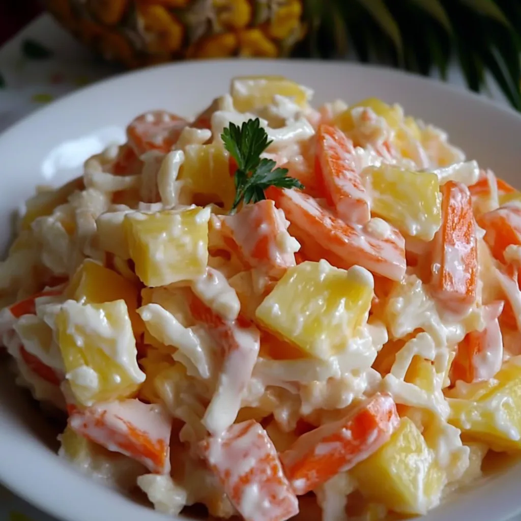 Salade Alaska fraîche et harmonieuse