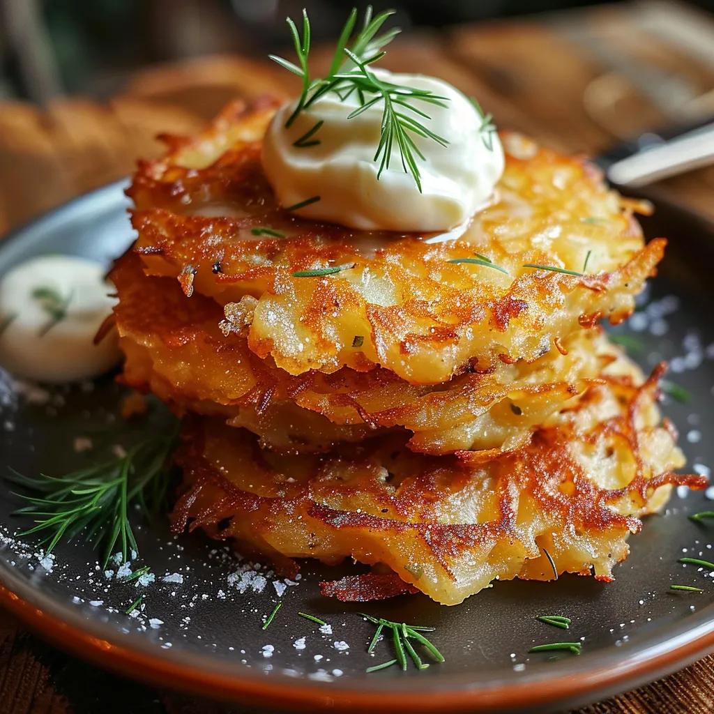 Galettes croquantes de pommes de terre