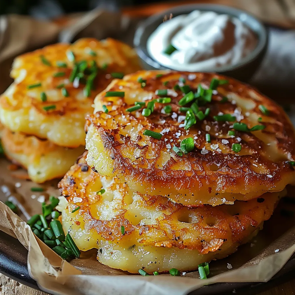 Galettes de pommes de terre croquantes