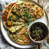 Crêpes Coréennes aux Oignons Verts (Véganes)